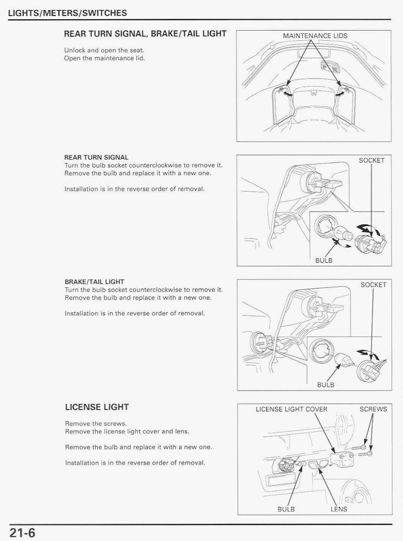 Honda silverwing scooter owners manual #3