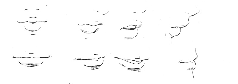 Como dibujar labios paso a paso - Imagui
